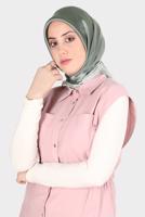 Tesettür giyim HAKİ ALVİNA JANJANLI DEGRADE EŞARP 8121 