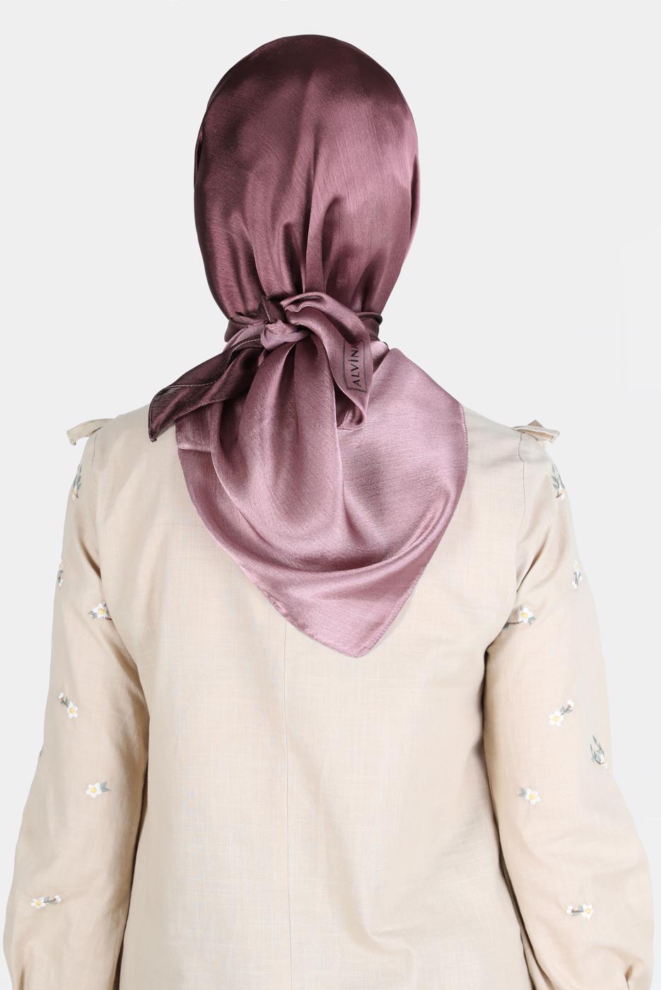 Tesettür giyim MÜRDÜM ALVİNA JANJANLI DEGRADE EŞARP 8121 