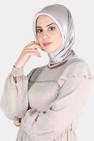 Tesettür giyim VİZON ALVİNA JANJANLI DEGRADE EŞARP 8121 