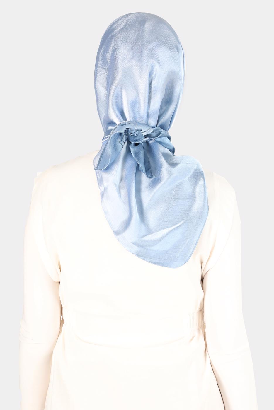 Tesettür giyim LACİVERT ALVİNA JANJANLI DEGRADE EŞARP 8121 