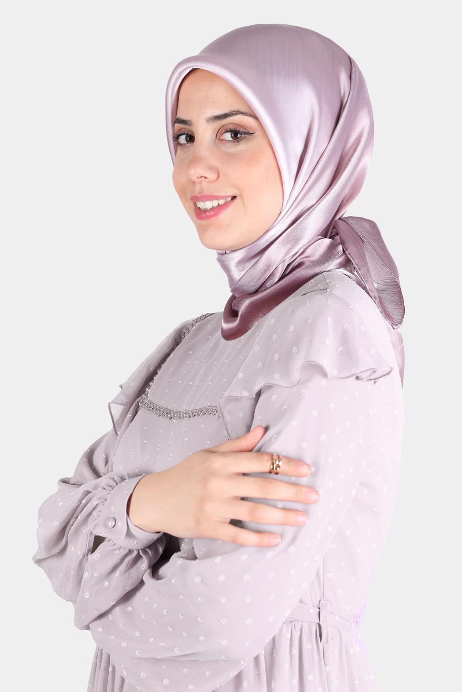 Tesettür giyim PEMBE ALVİNA JANJANLI DEGRADE EŞARP 8121 