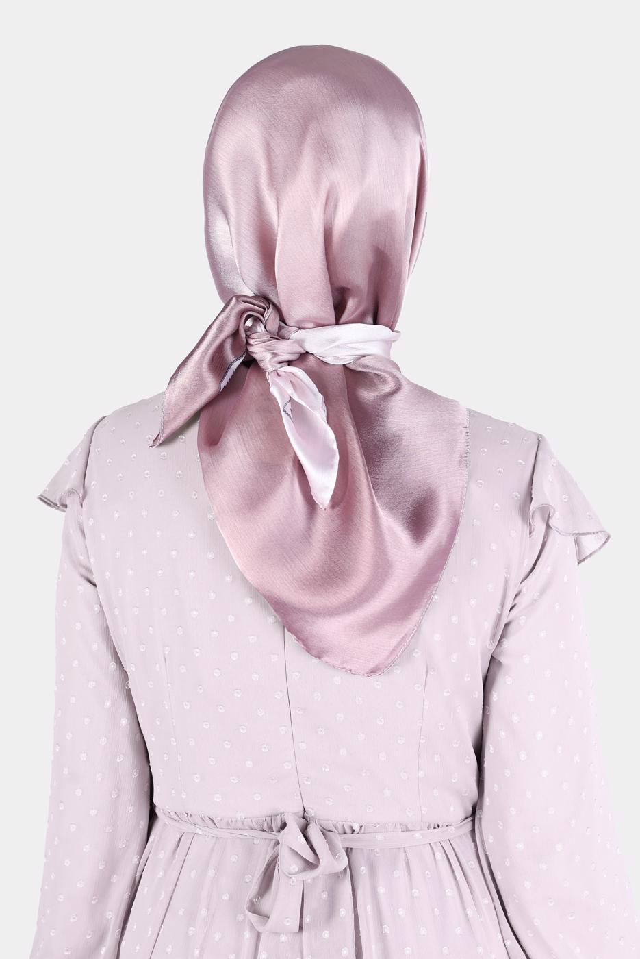 Tesettür giyim PEMBE ALVİNA JANJANLI DEGRADE EŞARP 8121 
