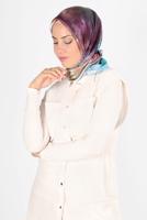 Vêtements hijab ARGENT ÉCHARPE ALVİNA T 8122