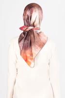 Tesettür giyim KAHVE ALVİNA DİJİTAL SURA EŞARP T 8122