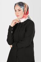 Tesettür giyim GÜMÜŞ ALVİNA DİJİTAL SURA EŞARP T 8123