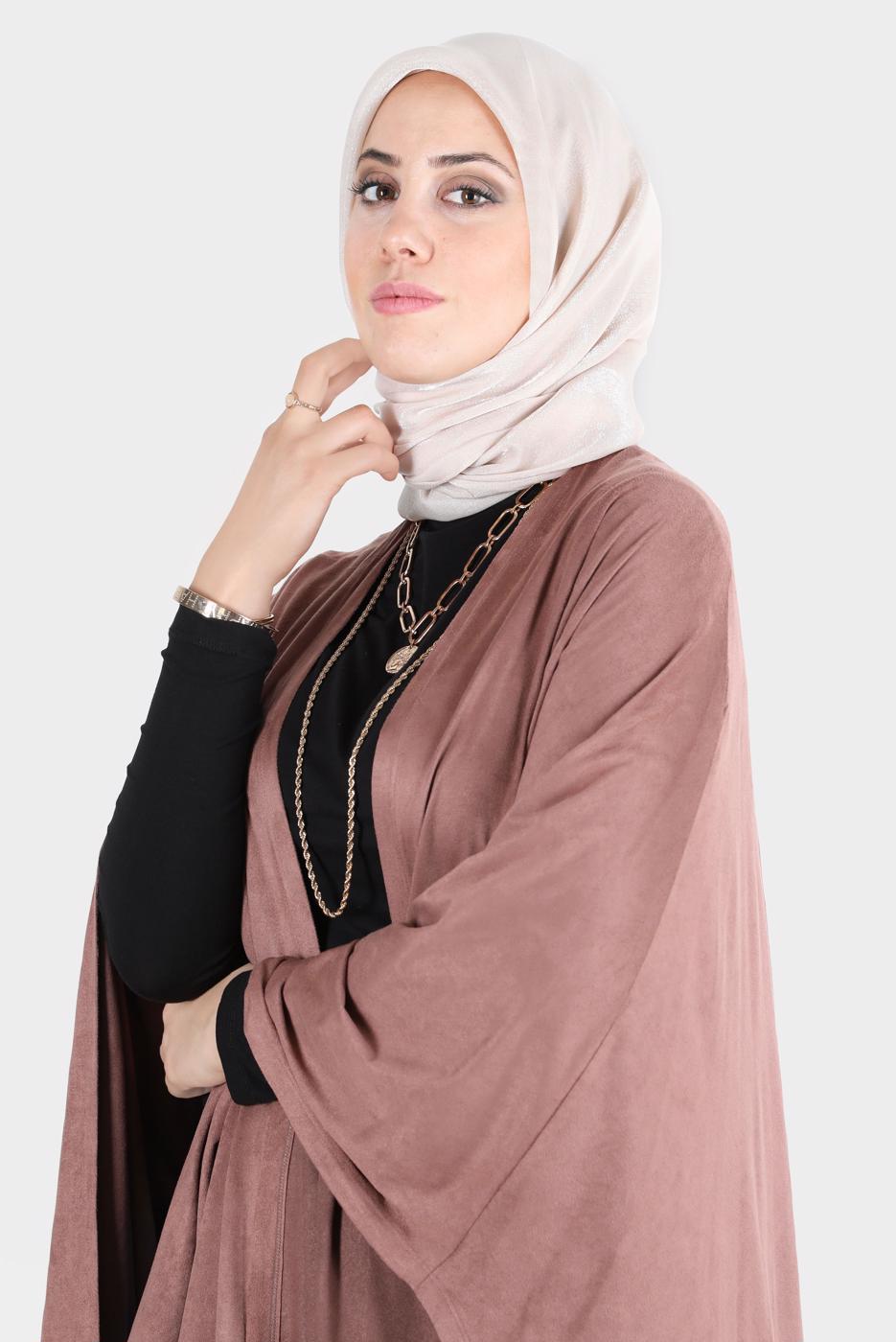 Tesettür giyim BEJ ALVİNA PARILTI BANTLI ŞAL T 8126