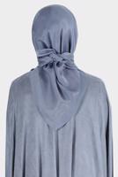 Tesettür giyim LACİVERT ALVİNA PARILTI BANTLI ŞAL T 8126