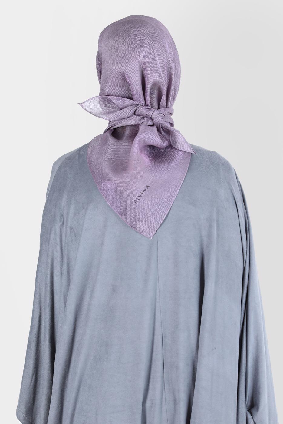 Tesettür giyim MOR ALVİNA ÜÇİPLİK EFEKTLİ EŞARP T 8127