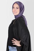 Tesettür giyim MOR ALVİNA ÜÇİPLİK EFEKTLİ EŞARP T 8127