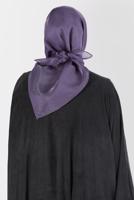 Tesettür giyim MOR ALVİNA ÜÇİPLİK EFEKTLİ EŞARP T 8127