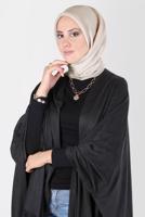 Tesettür giyim BEJ ALVİNA ÜÇİPLİK EFEKTLİ EŞARP T 8127