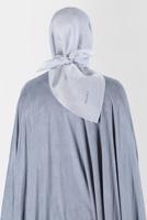 Tesettür giyim GRİ ALVİNA ÜÇİPLİK EFEKTLİ EŞARP T 8127