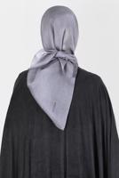 Tesettür giyim GRİ ALVİNA ÜÇİPLİK EFEKTLİ EŞARP T 8127