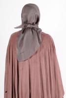 Tesettür giyim KAHVE ALVİNA ÜÇİPLİK EFEKTLİ EŞARP T 8127