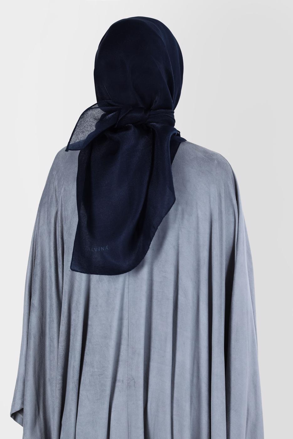 Tesettür giyim LACİVERT ALVİNA ÜÇİPLİK EFEKTLİ EŞARP T 8127