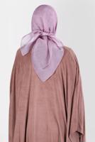 Tesettür giyim PUDRA ALVİNA ÜÇİPLİK EFEKTLİ EŞARP T 8127