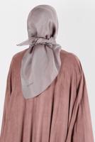 Tesettür giyim VİZON ALVİNA ÜÇİPLİK EFEKTLİ EŞARP T 8127
