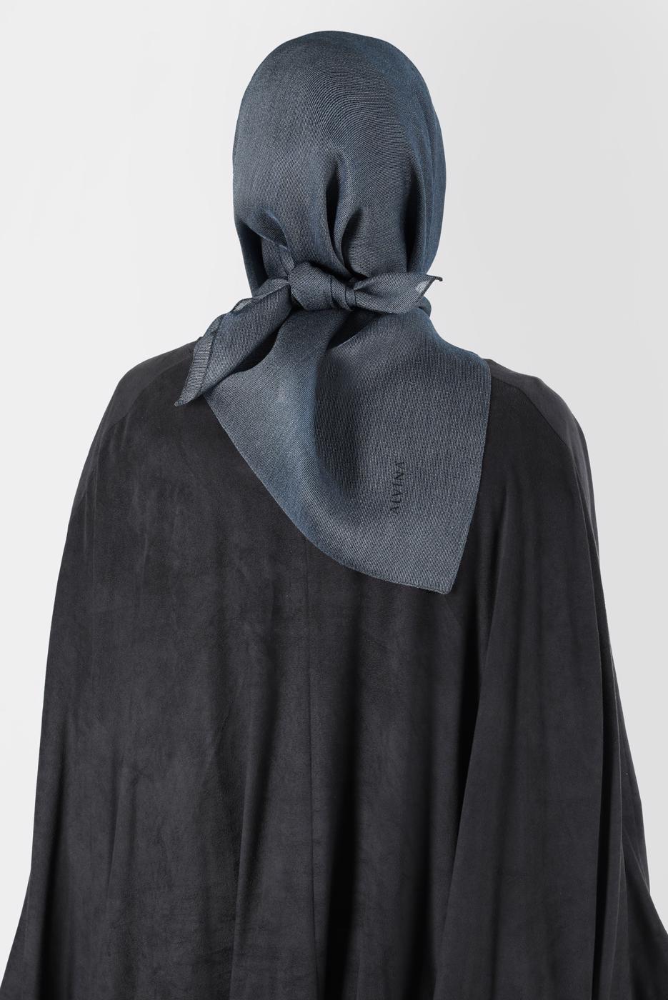 Tesettür giyim LACİVERT ALVİNA ÜÇİPLİK EFEKTLİ EŞARP T 8127