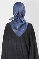 Tesettür giyim LACİVERT ALVİNA ÜÇİPLİK EFEKTLİ EŞARP T 8127