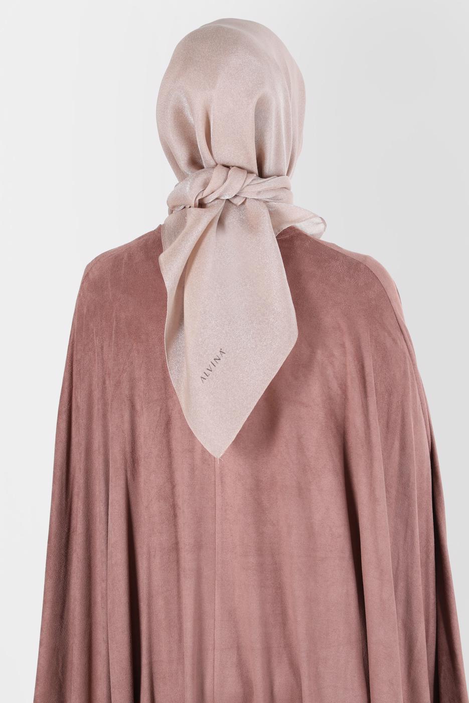 Tesettür giyim BEJ ALVİNA ÜÇİPLİK EFEKTLİ EŞARP T 8127