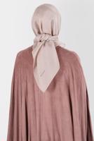 Tesettür giyim BEJ ALVİNA ÜÇİPLİK EFEKTLİ EŞARP T 8127