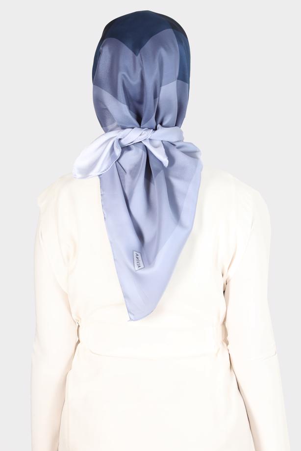 Vêtements hijab  ALVİNA PATTERNED SCARF 8131  - TRENDTESETTÜR