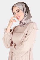 Vêtements hijab VISON ÉCHARPE À MOTIF ALVİNA 8131