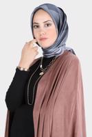 Vêtements hijab NOIR ÉCHARPE À MOTIF ALVİNA 8131