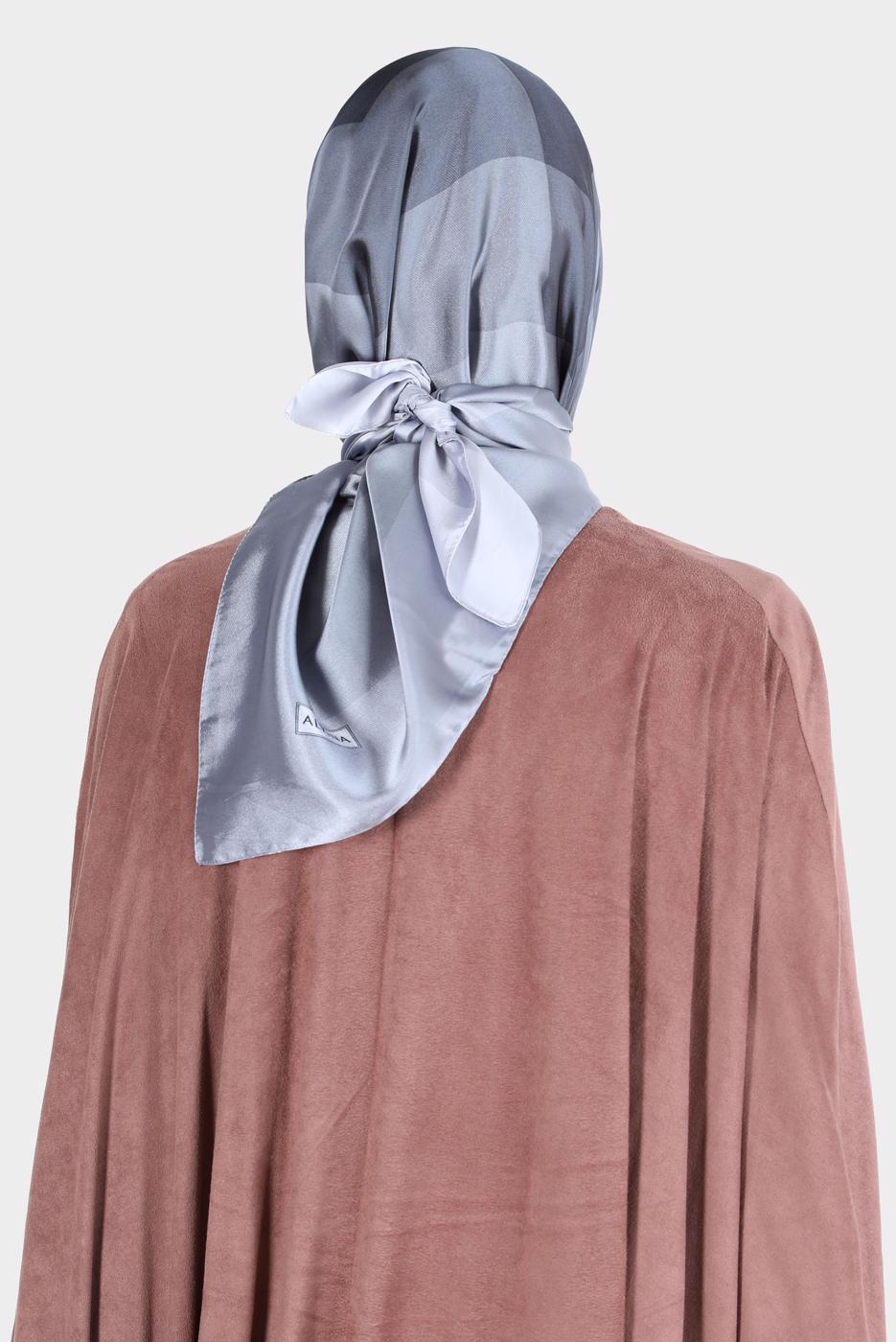 Vêtements hijab NOIR ÉCHARPE À MOTIF ALVİNA 8131