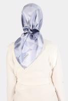 Tesettür giyim LACİVERT ALVİNA DESENLİ EŞARP 8132 