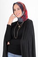 Tesettür giyim GÜMÜŞ ALVİNA DİJİTAL SURA EŞARP 8133 