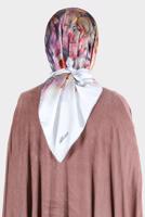 Tesettür giyim GRİ ALVİNA DİJİTAL SURA EŞARP 8134 