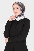 Tesettür giyim GRİ ALVİNA DİJİTAL SURA EŞARP 8134 