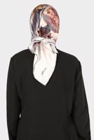 Tesettür giyim GRİ ALVİNA DİJİTAL SURA EŞARP 8134 