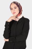 Tesettür giyim PUDRA ALVİNA DİJİTAL SURA EŞARP 8134 