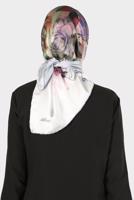 Tesettür giyim MAVİ ALVİNA DİJİTAL SURA EŞARP 8134 