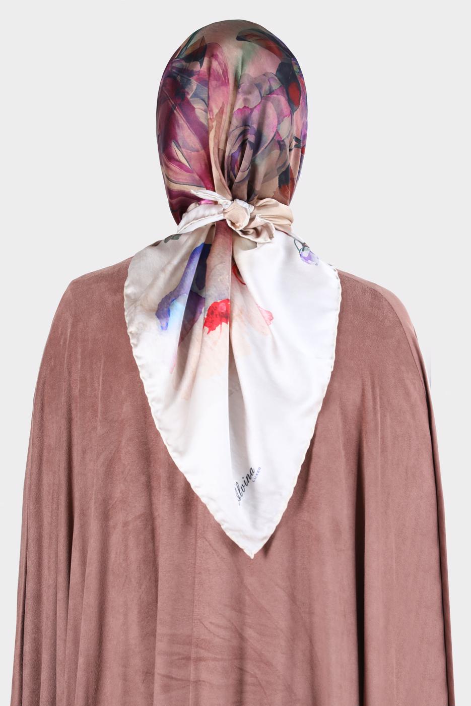 Tesettür giyim ALTIN ALVİNA DİJİTAL SURA EŞARP 8134 