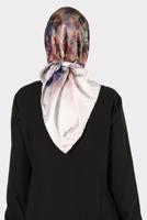 Tesettür giyim VİZON ALVİNA DİJİTAL SURA EŞARP 8134 