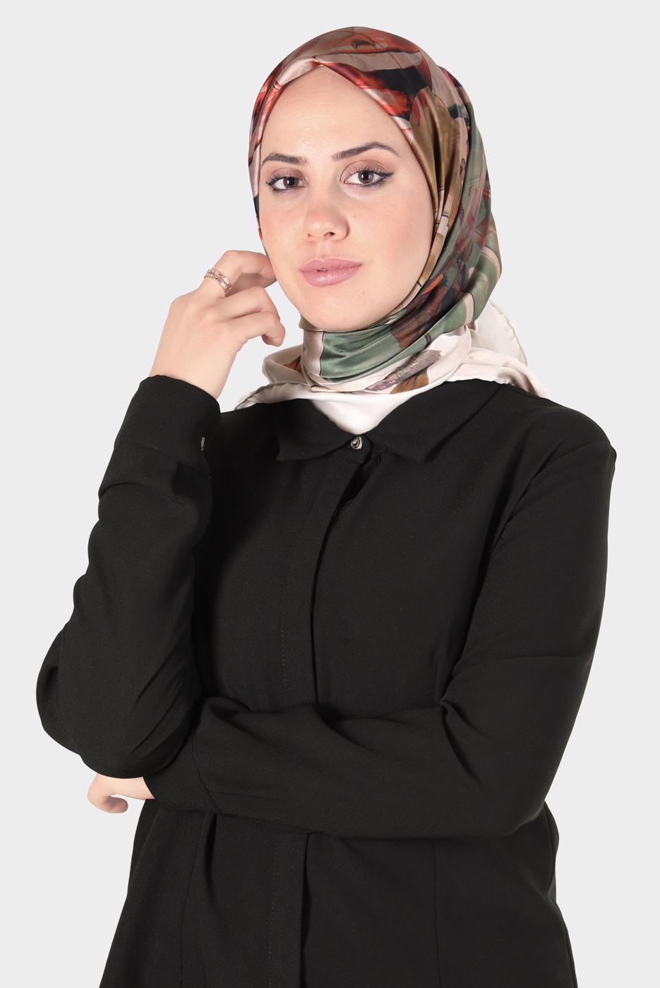 Vêtements hijab BRUN ÉCHARPE ALVİNA 8134