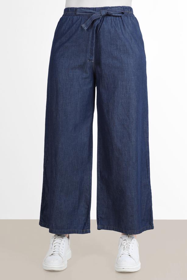 Tesettür giyim  GENİŞ PAÇA DENİM PANTOLON 1205 - TRENDTESETTÜR