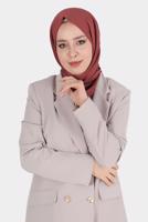 Hijab clothing BROWN ALVİNA SHAWL 8110 