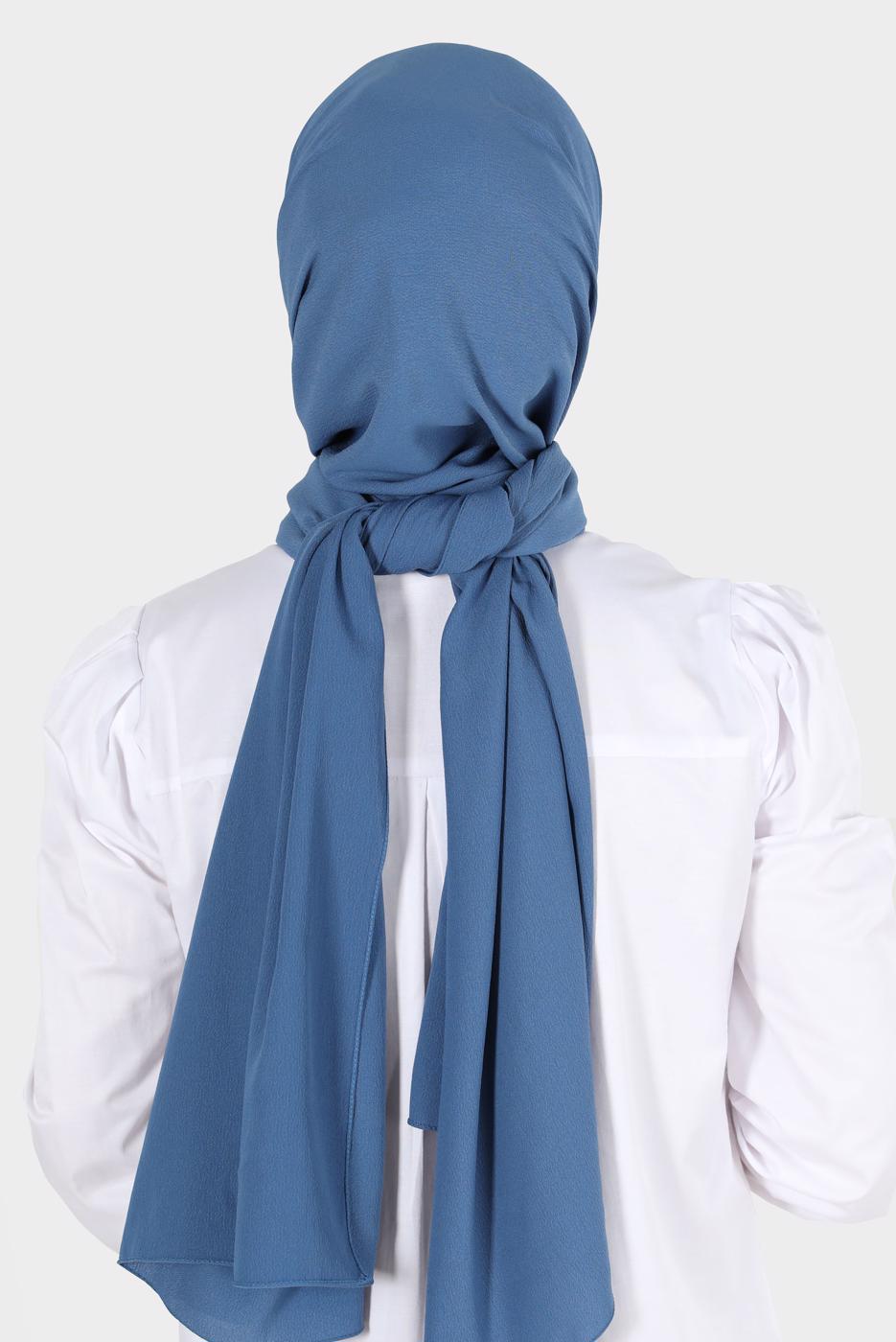 Hijab clothing NAVY BLUE ALVİNA SHAWL 8110 