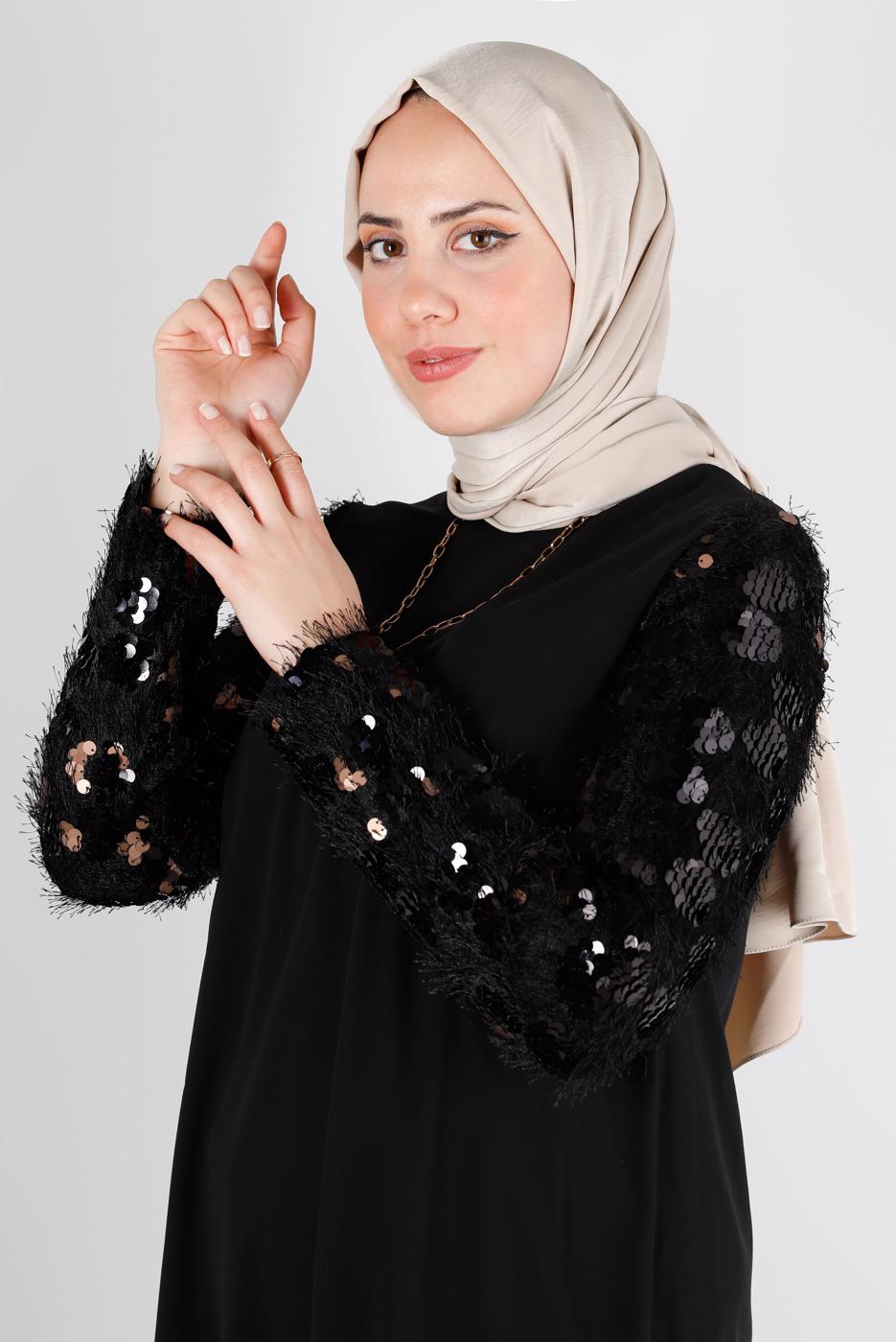 Tesettür giyim EKRU ALVİNA NANO AYROBİN ŞAL T 8111