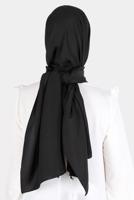 Tesettür giyim SİYAH ALVİNA PAMUK AYROBİN ŞAL T 8115
