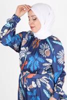 Tesettür giyim EKRU ALVİNA PAMUK AYROBİN ŞAL T 8115