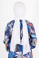 Tesettür giyim EKRU ALVİNA PAMUK AYROBİN ŞAL T 8115