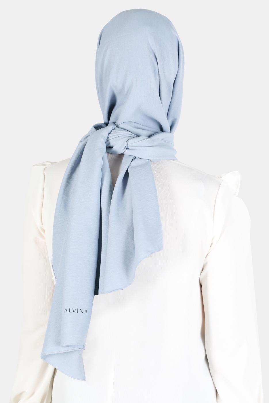 Tesettür giyim GÜMÜŞ ALVİNA PAMUK AYROBİN ŞAL T 8115