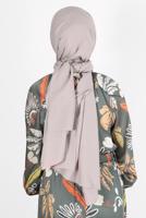 Tesettür giyim BEJ ALVİNA PAMUK AYROBİN ŞAL T 8115