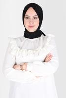 Tesettür giyim SİYAH ALVİNA KAR İPLİĞİ ŞAL T 8125