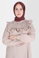 Tesettür giyim BORDO ALVİNA KAR İPLİĞİ ŞAL T 8125